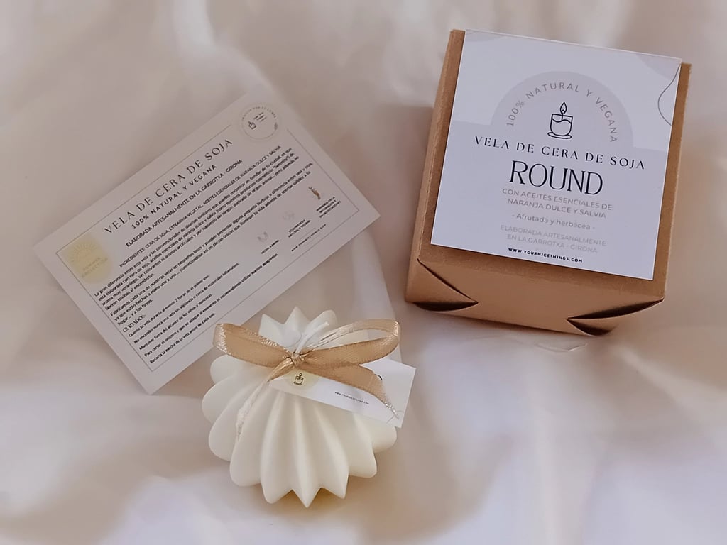 Soja stearinlys "Round" billede 3