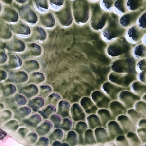 Spisetallerken/fad mosgrøn – produktbillede