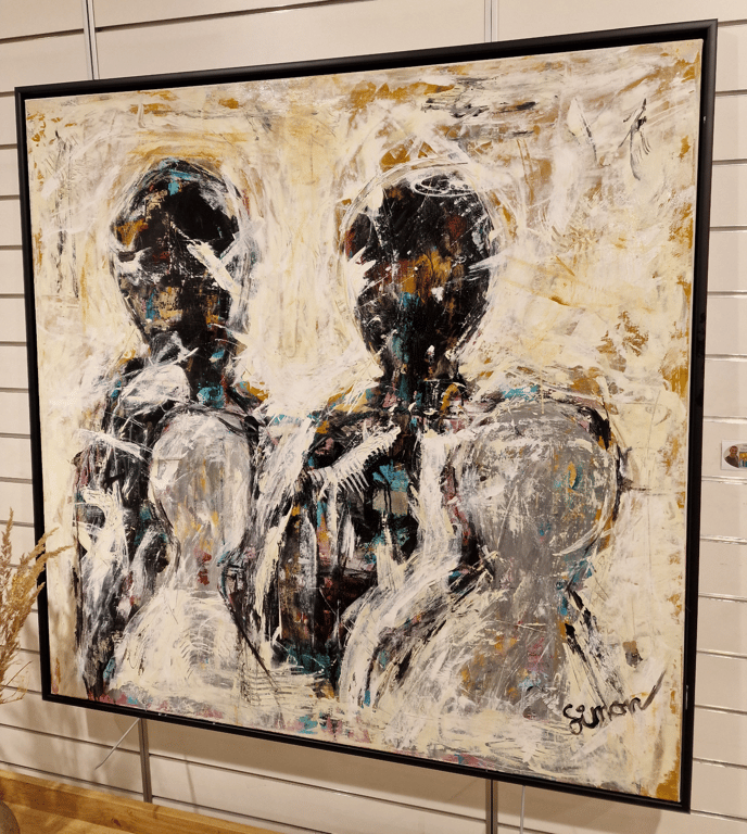 #1270  120 x 120 cm SOLD billede 4