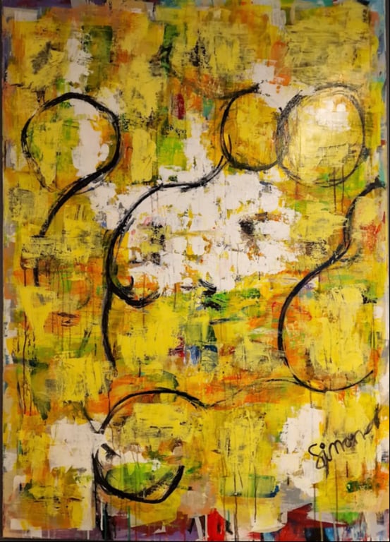 #1174 Maleri 100X140 cm