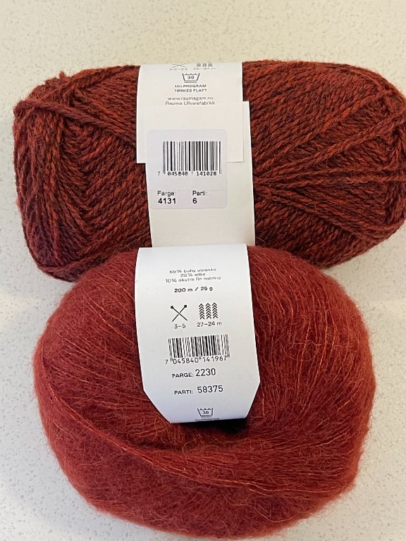 Garn: Alpaca Silk garn ngl. á 25 g (24)