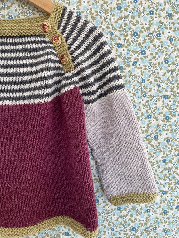 Digital opskrift: Gavstrik Sweater (barn) billede 4