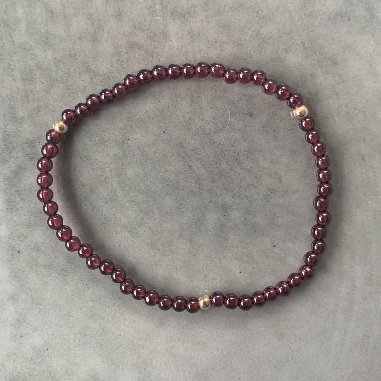 Granat armbånd 3mm