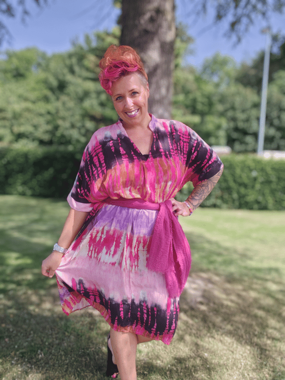 Marylin Tørklæde Magenta billede 3