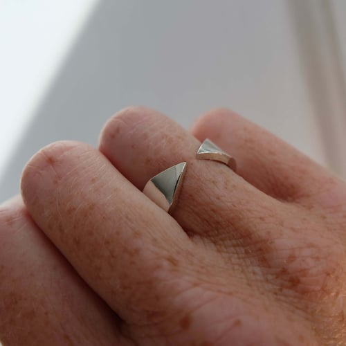 Pointy ring sølv (3)