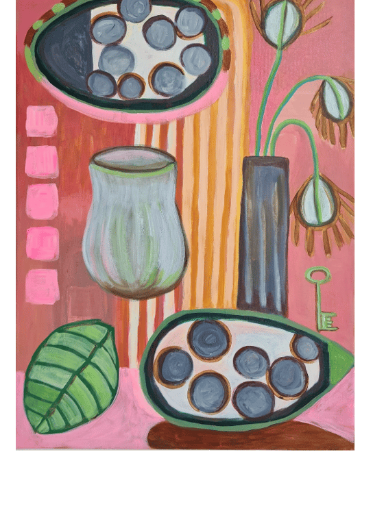 The key to my sanity 50x60 cm