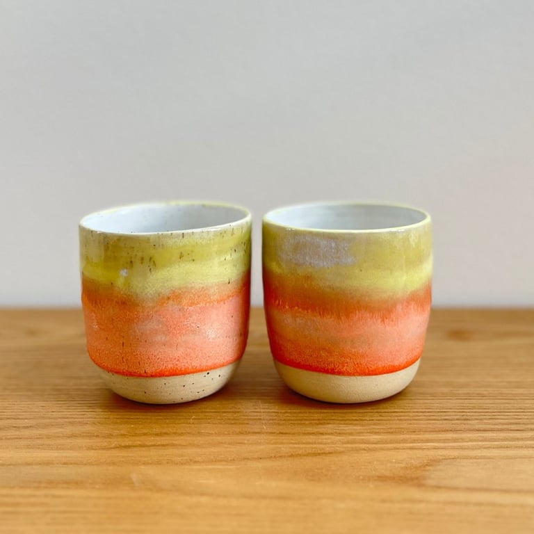 Orange-gule solskins-kopper billede 4