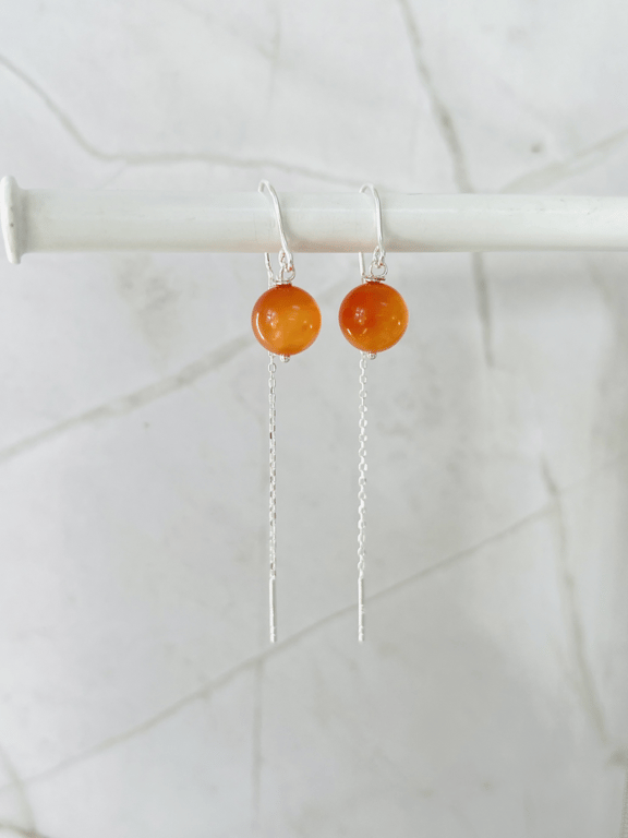 Øreringe med Karneol billede 2