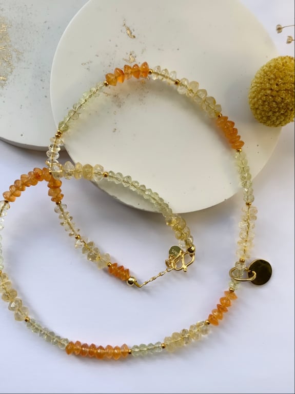 Sunflower necklace