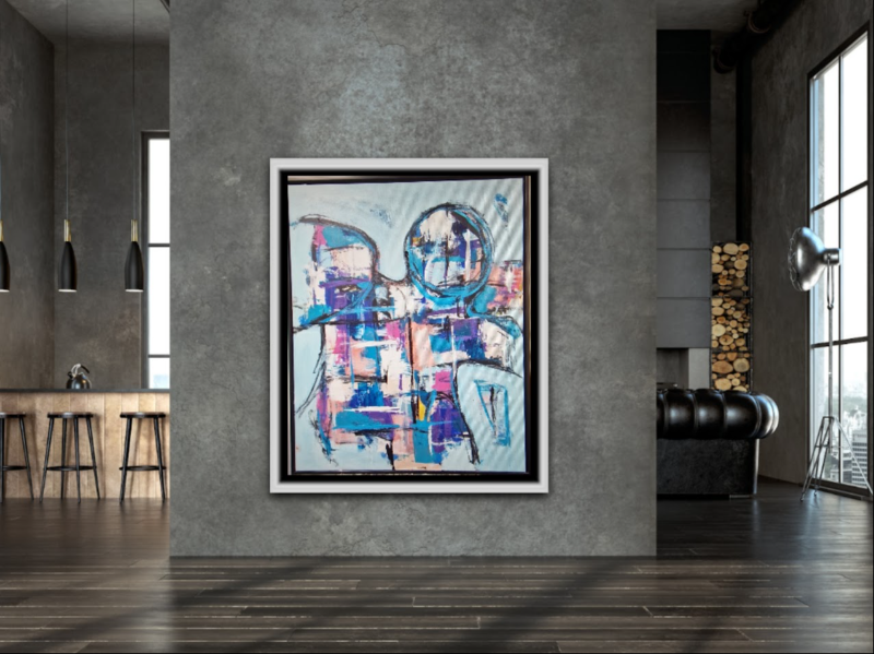 #1134 Maleri 80X100 cm SOLD billede 3