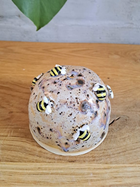 Fugle foderbræt med bier - til at hænge op billede 2