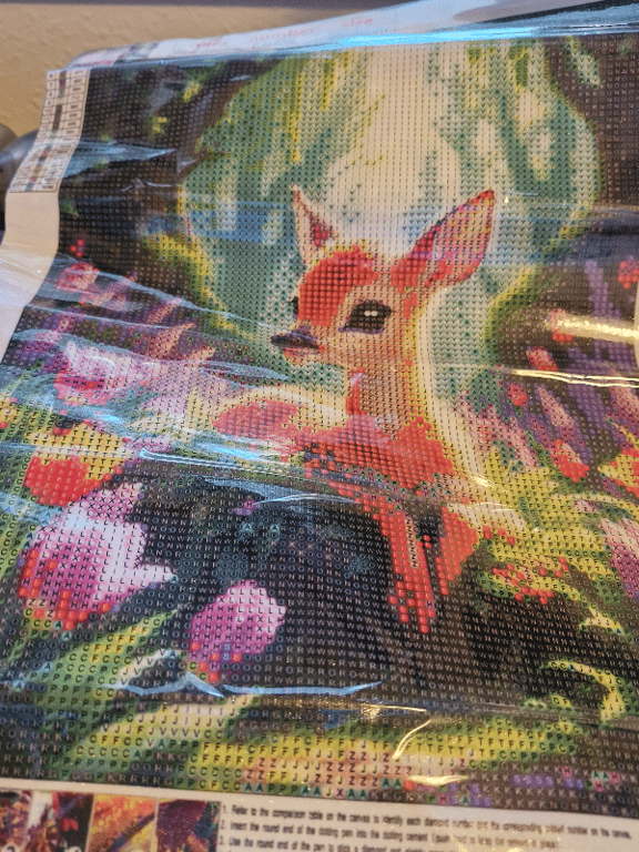 Et pænt natur billede med et rådyr lam den er 30 ×40 