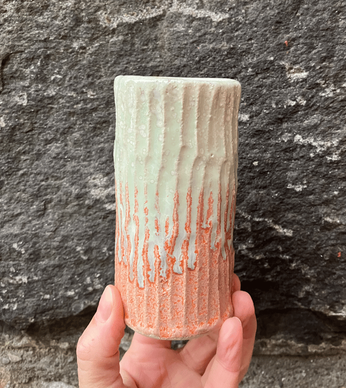 Facetskåret unika vase billede 2