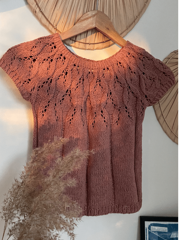 Almas tee - strikkeopskrift PDF DANSK