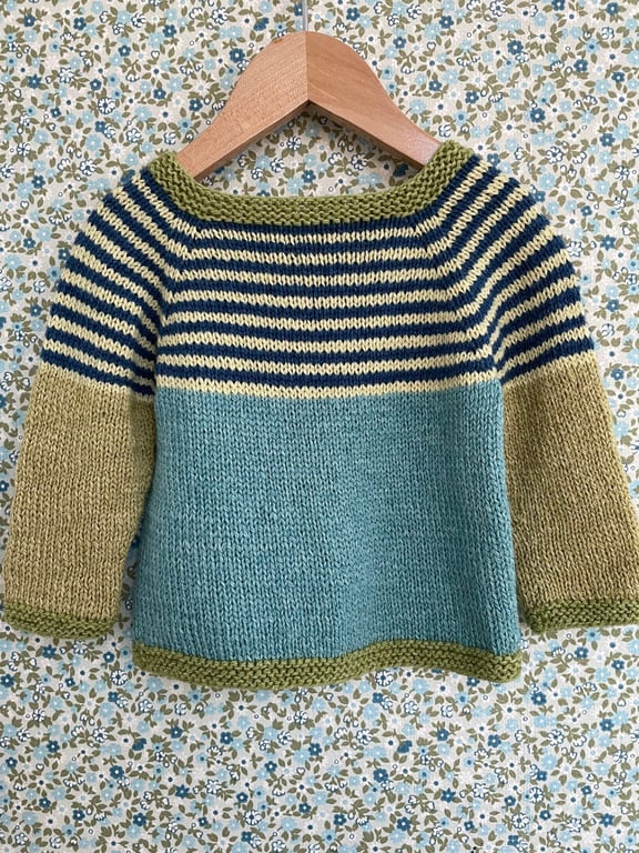 Digital opskrift: Gavstrik Sweater (barn) billede 3