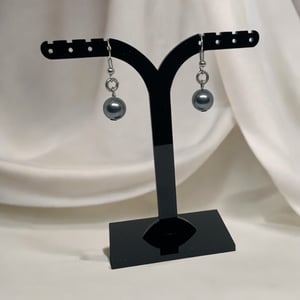 Sorte Øreringe – produktbillede