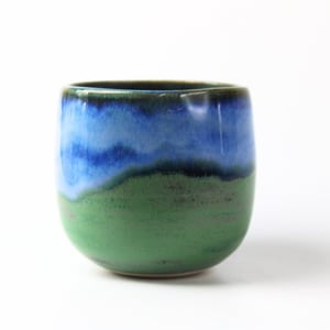 Kop uden hank - blå og grøn – produktbillede