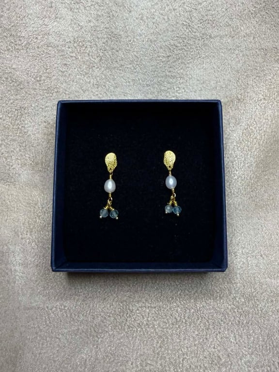 Sia - Øreringe (Forgyldt Sterling Sølv)