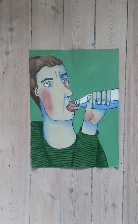 People drinking water 