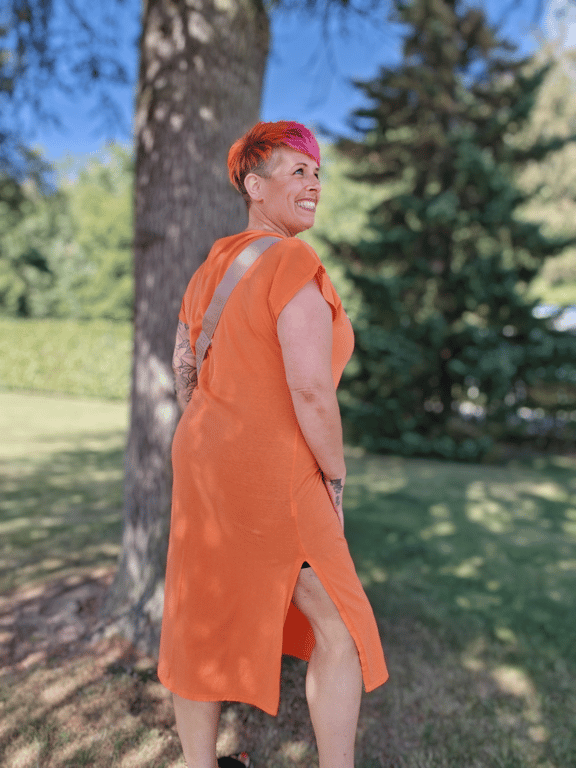 Rezii Kjole Orange  billede 2
