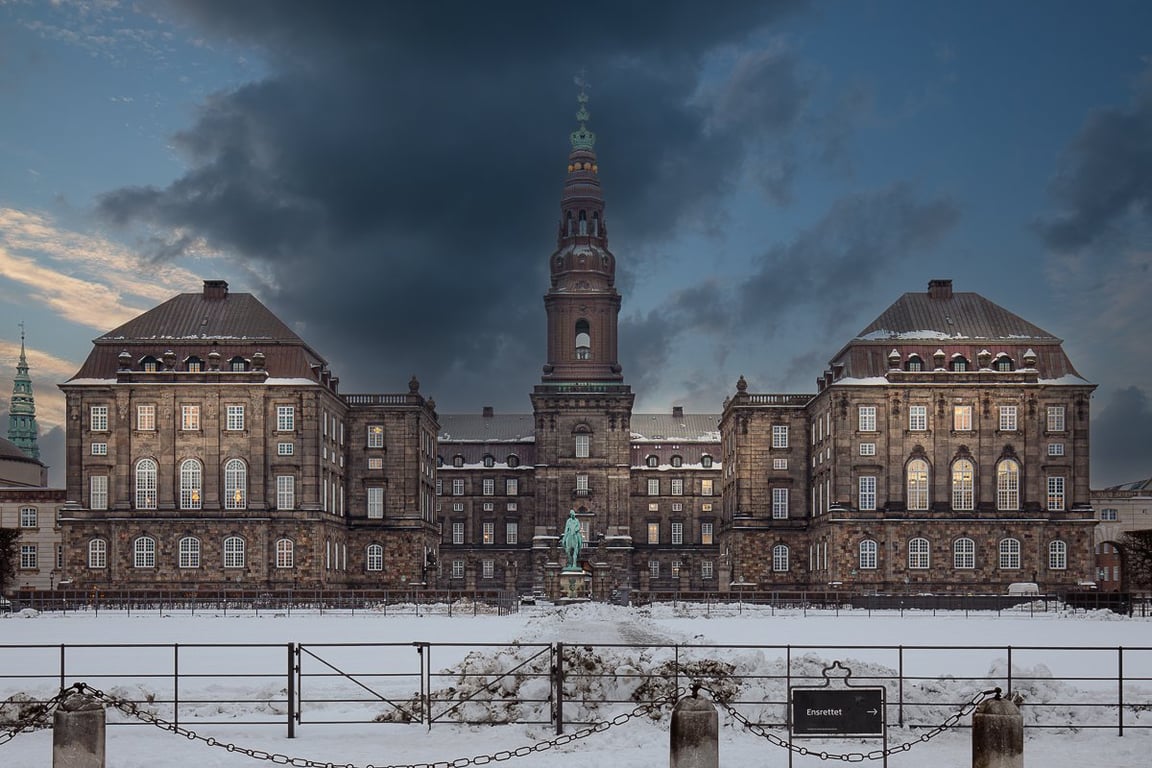 Vinterens stilhed over Magtens Center