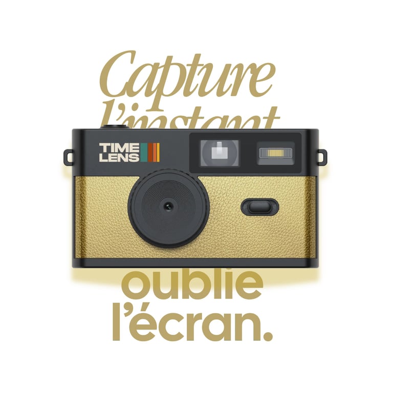 TimeLens, Vintage kamera, Pop-edition 80´s gold