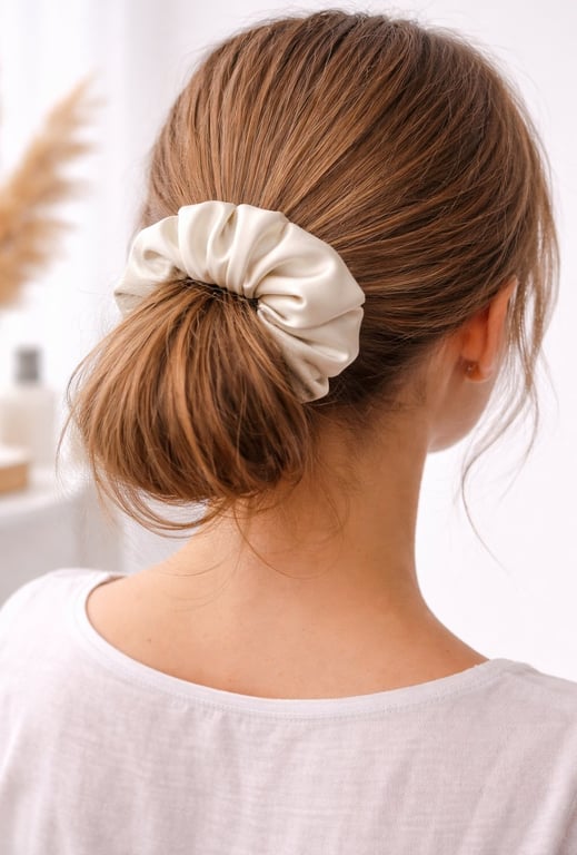 SCRUNCHIE I 100 % MULBERRY SILKE