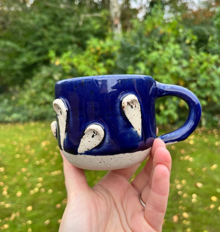 3D Spøgelser på kop, blå billede 2