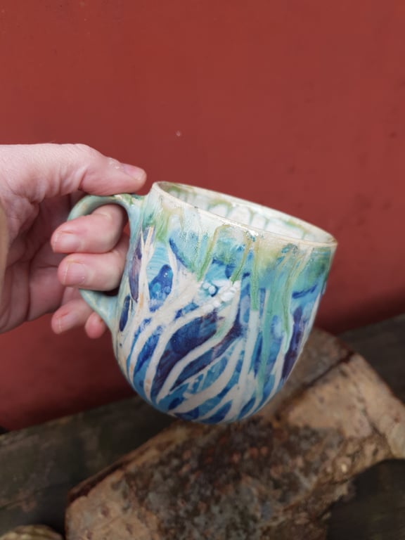 Malerisk kop med hank (3,5 dl)  billede 4