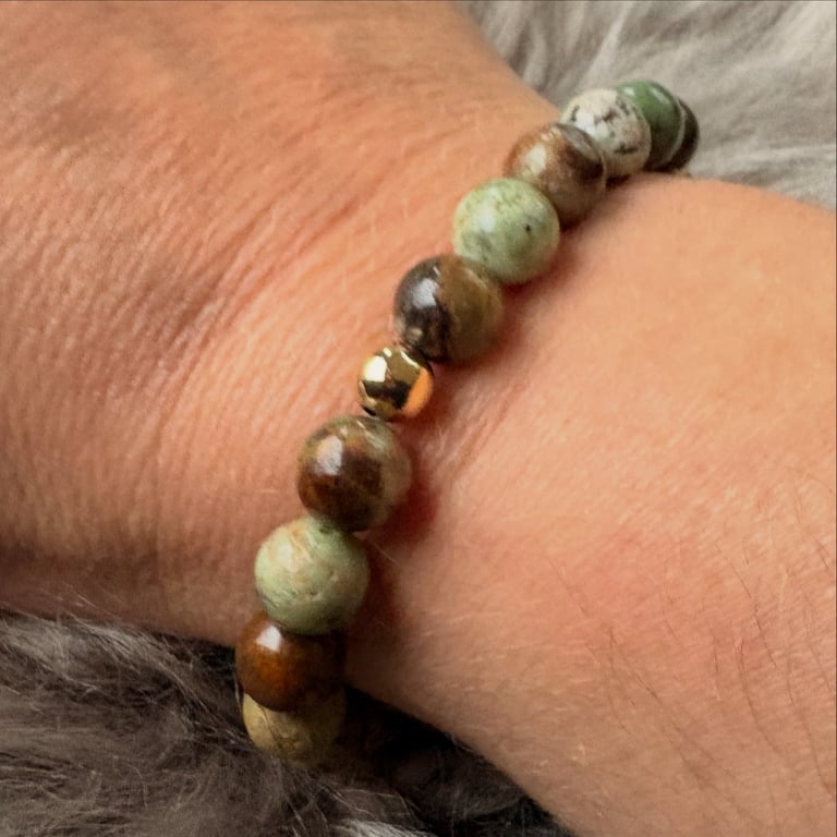 Grøn opal armbånd 8mm