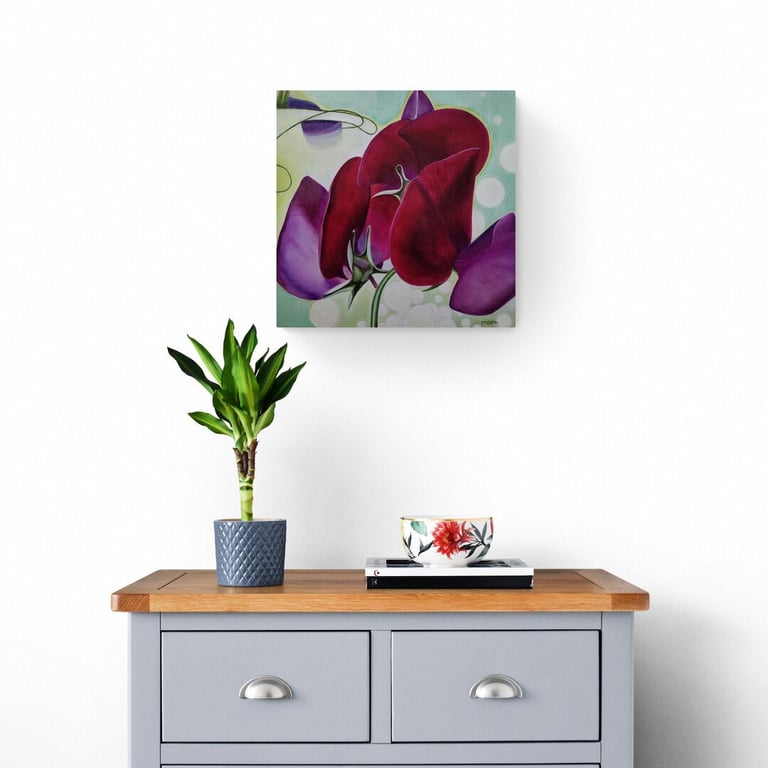 Lykkelige stunder © 50x50cm billede 3