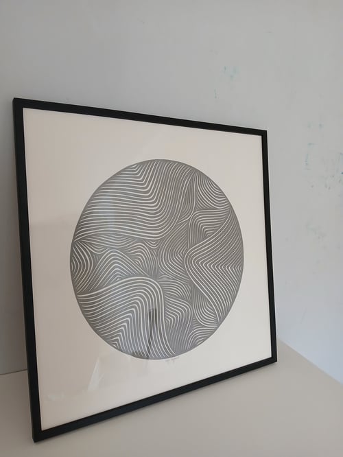 50x50cm papercut, indrammet  (4)