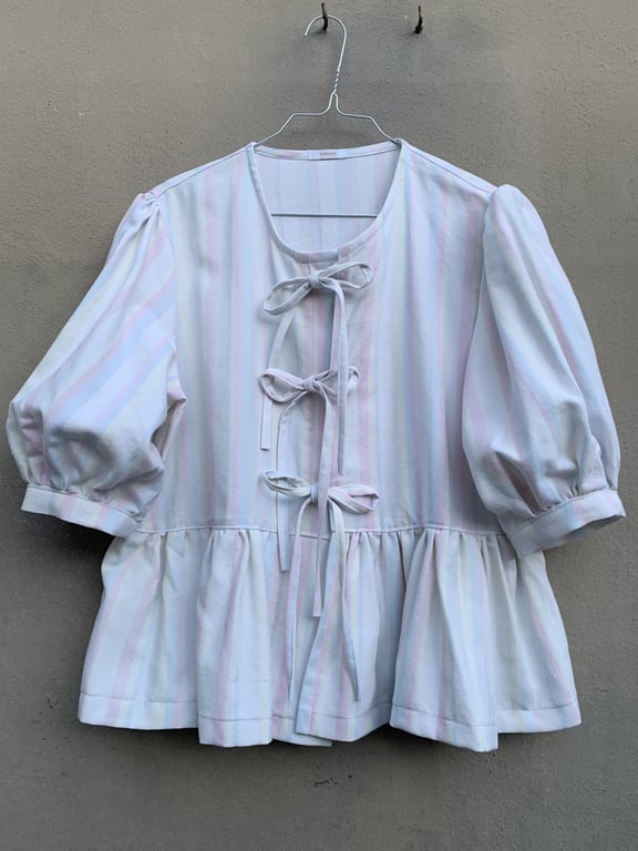 Pastel-sløjfebluse 7