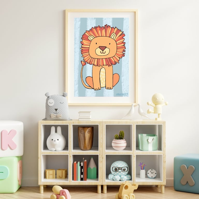 Plakat: Blå Løve (2)