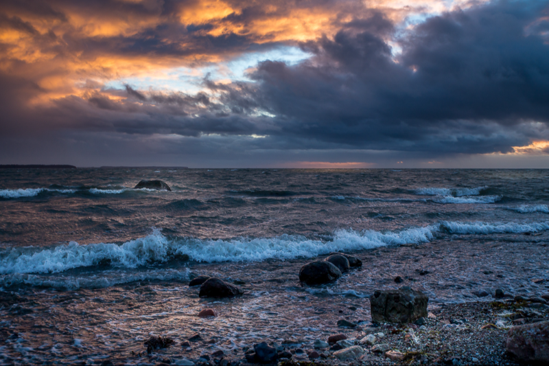 Masnedø fortet lige efter solnedgang 