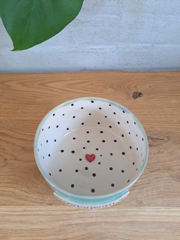 Fredagsslik skålen er 15 cm i diameter og 6,5 cm høj billede 3