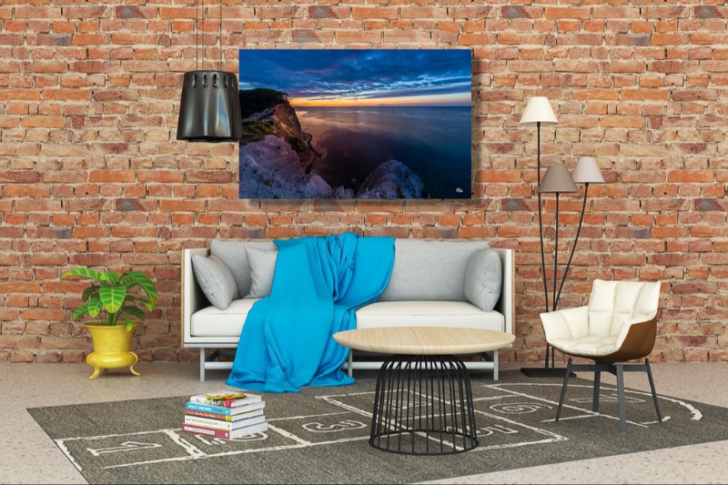 Udsigt fra Møns klint lige før solopgang billede 2