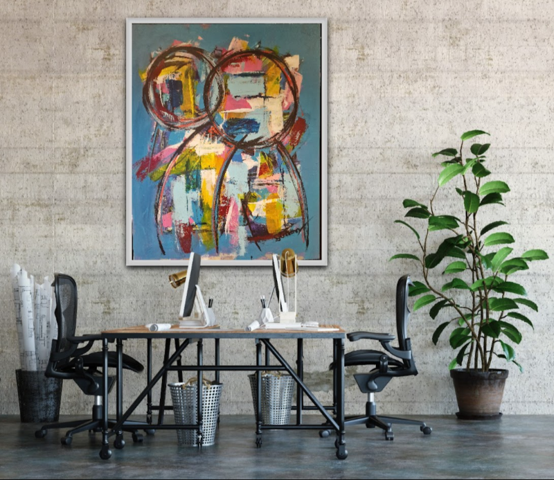 #1164 Maleri 80X100cm  SOLD