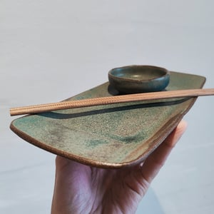 SUSHI TALLERKEN MAT BLÅ – produktbillede