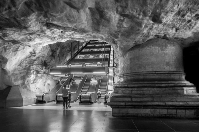 En spektakulær Metro station i Stockholm 