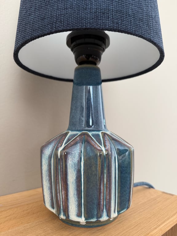 Upcycled vintage bordlampe - Søholm Keramik billede 2