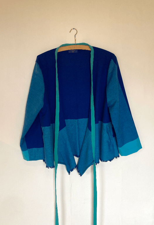 Winnie-bindebluse i Colorblocking billede 4