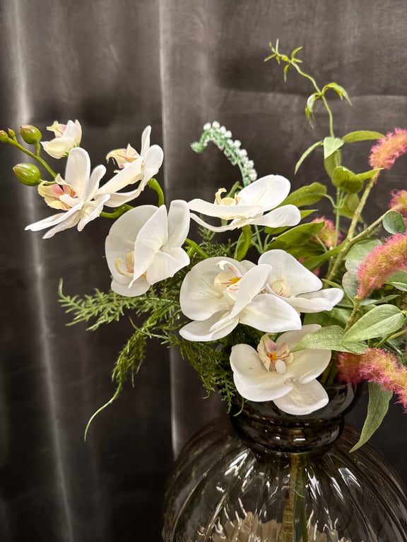 Orkidé buket hvid  billede 2