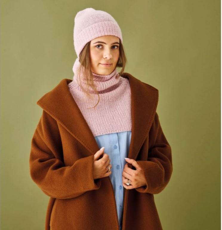 Kit: Hue og Halsedisse i det ultrabløde Hannah garn (Cashmere, Silke, Merinould) billede 2