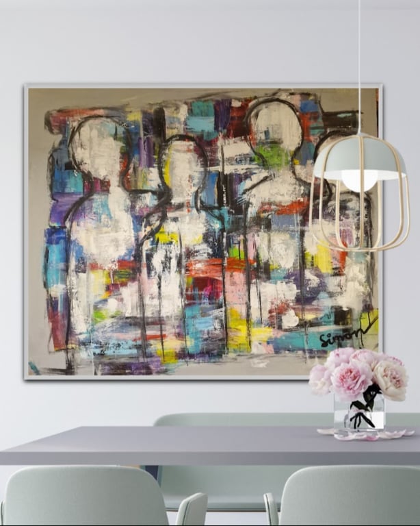 #1162 Maleri 100X120cm SOLD