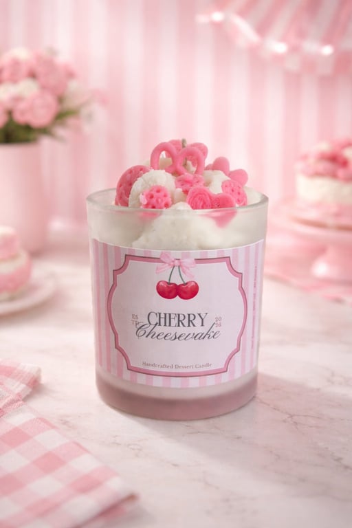 NŌR | Dessert Duftlys "Cherry Cheesecake" 300 ml. billede 2