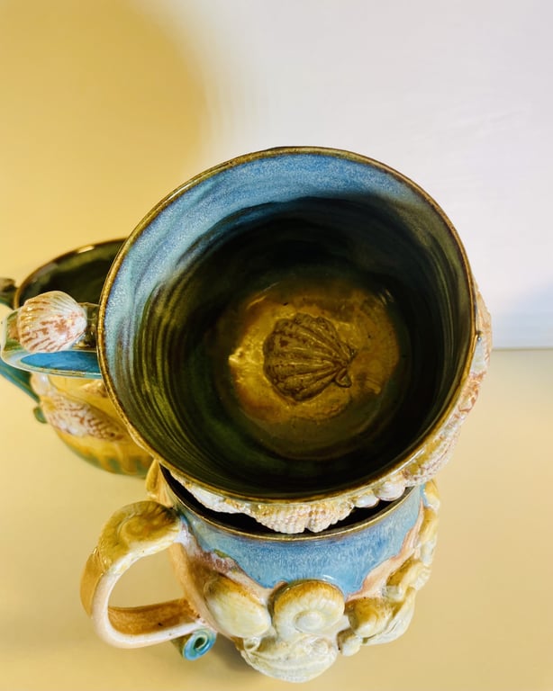 Keramik krus - Strand og hav billede 3