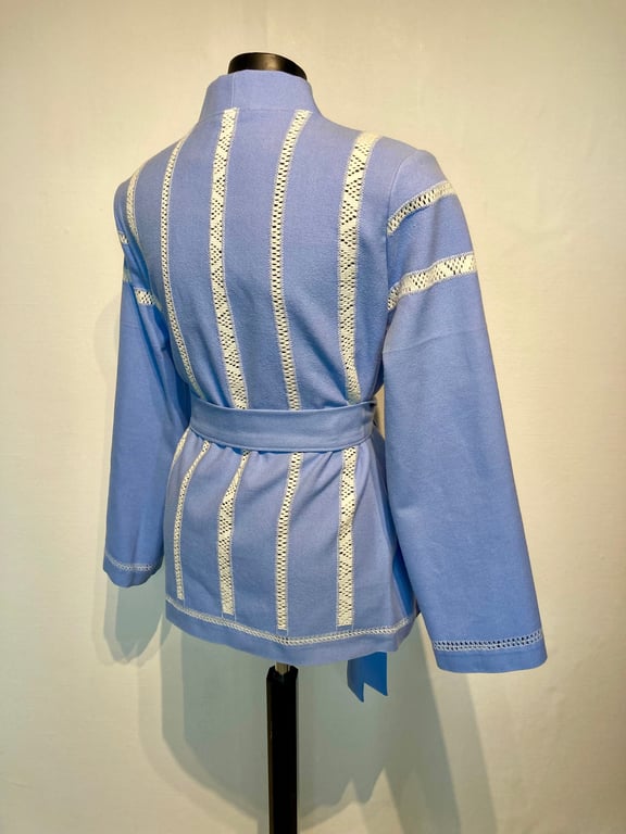 Ingrid-jakke i dueblå billede 3