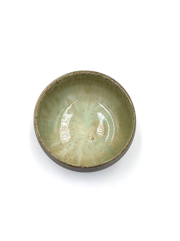 Unik skål - lys matcha billede 2