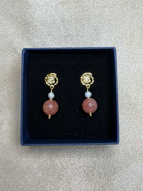 Sanne - Øreringe Forgyldt Sterling Sølv